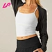 cropped long sleeve shrug